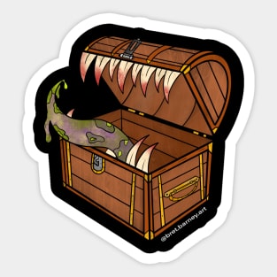 Mimic Chest Dungeons and Dragons Sticker